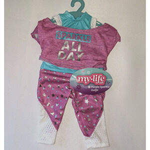 My Life AS Purple Sparkle Outfit NWT Fits 18" Dolls